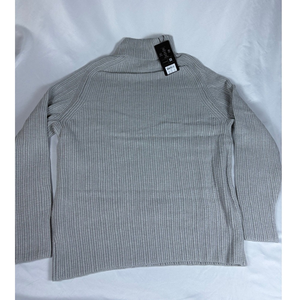 7 Diamonds Twin City Ribbed Turtleneck Sweater Grey SWM-8698 XL New - Picture 5 of 7